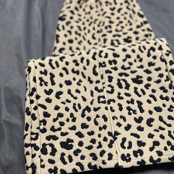 She + Sky Black and Tan Leopard Wide-Leg Pants - Picture 4 of 4